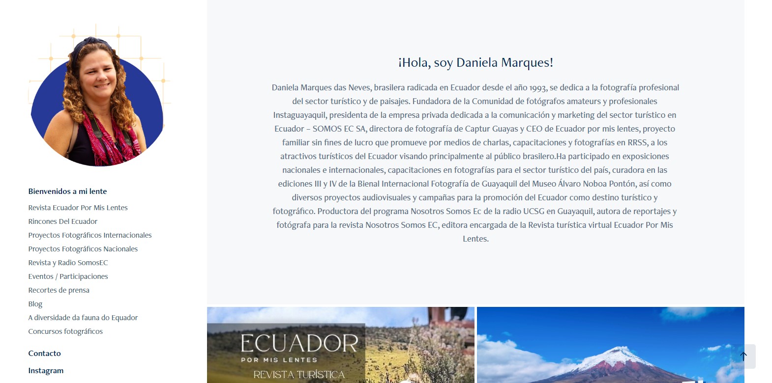 Ecuador por mis lentes web